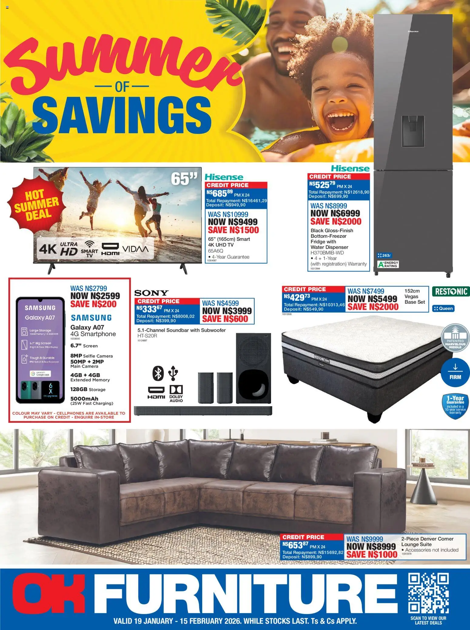 OK Furniture - Namibia  Specials - page 1- valid from 19/01/2026