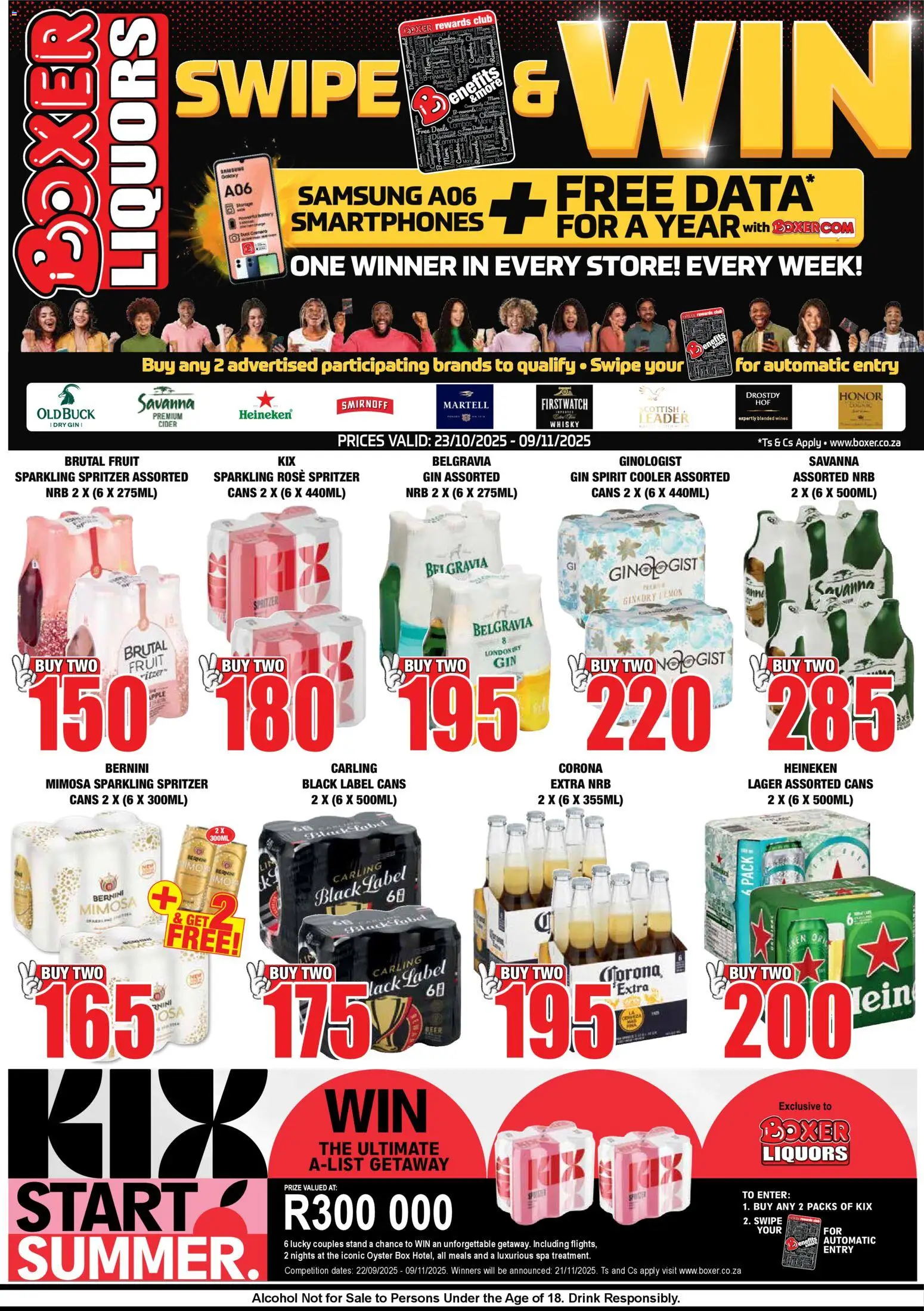 Boxer Liquor Specials - page 1- valid from 23/10/2025