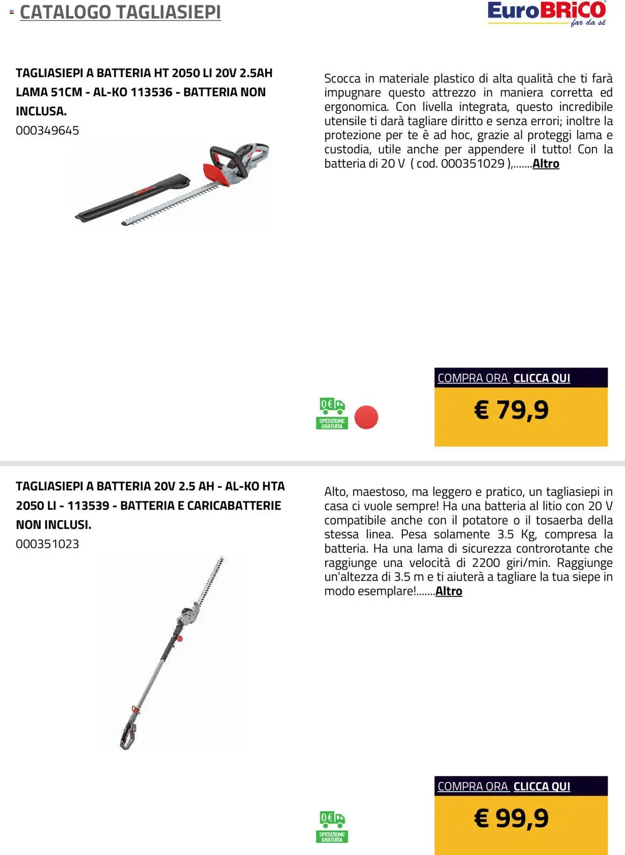 Eurobrico Tagliasiepi catalogo - pagina 6 - valido dal 23/07/2025