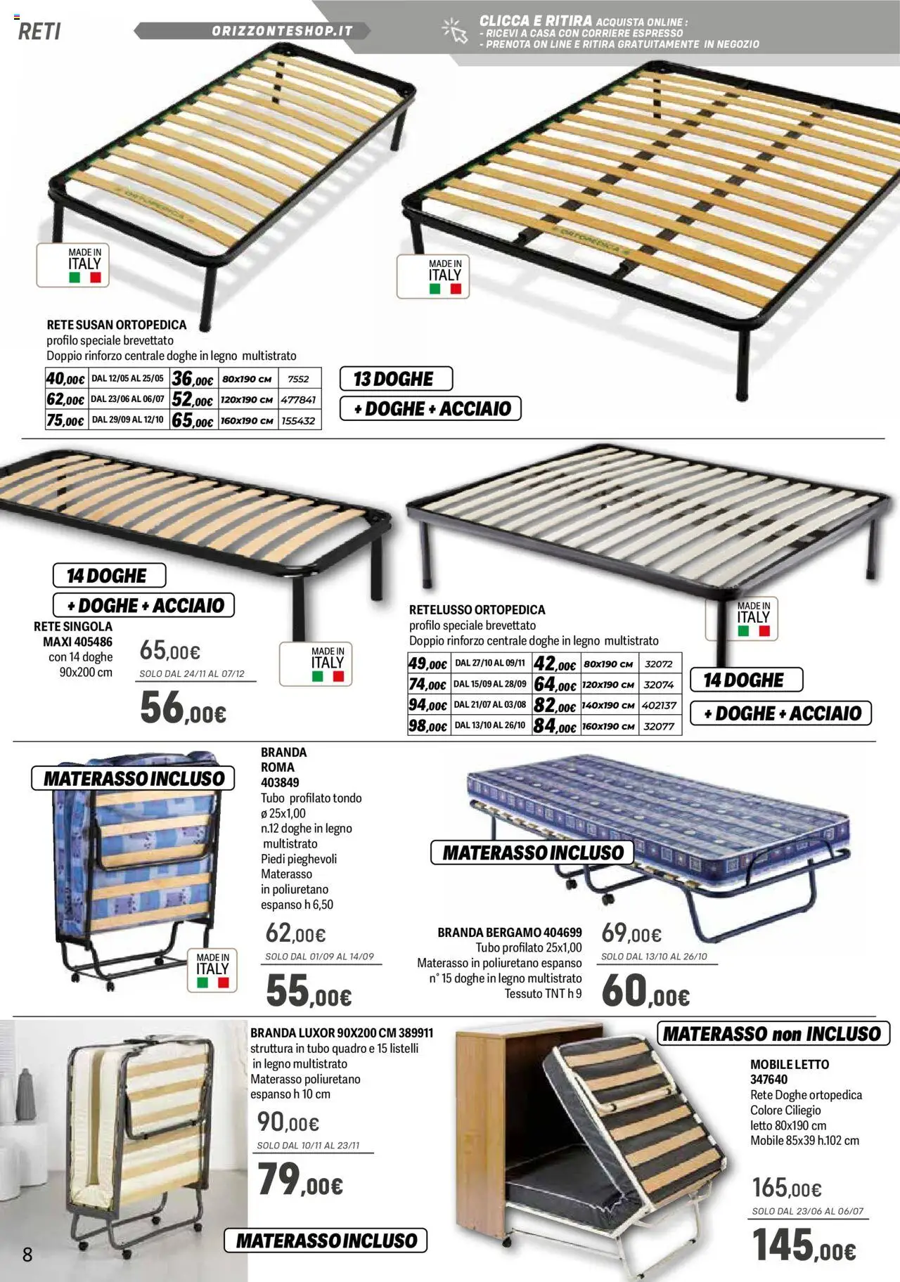 Volantino Mobile Orizzonte	 - pagina 8 - valido dal 09/05/2025