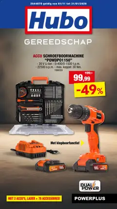 Hubo folder geldig vanaf 01/11/2025