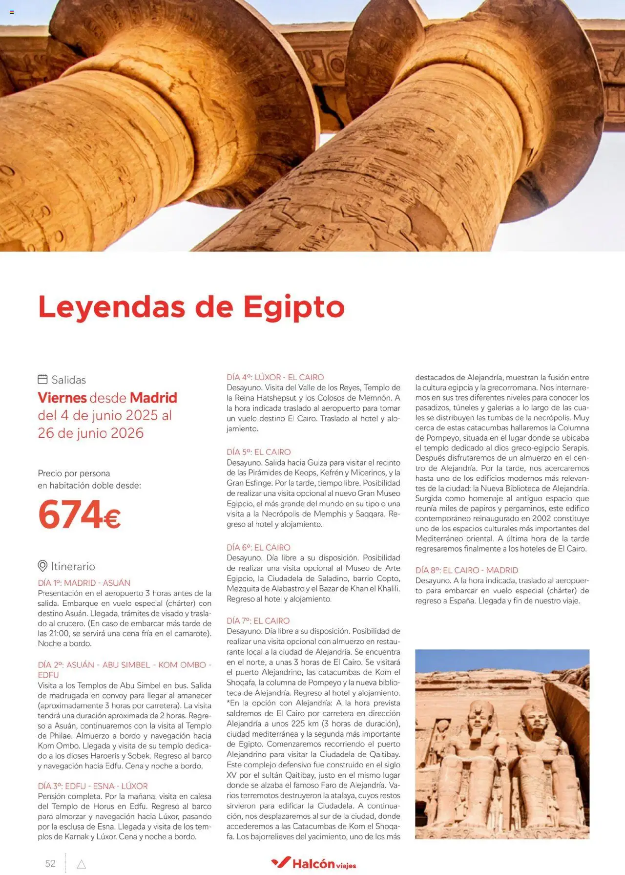 Halcón Viajes Egipto - Página de 52 - Válido desde 01/07/2025