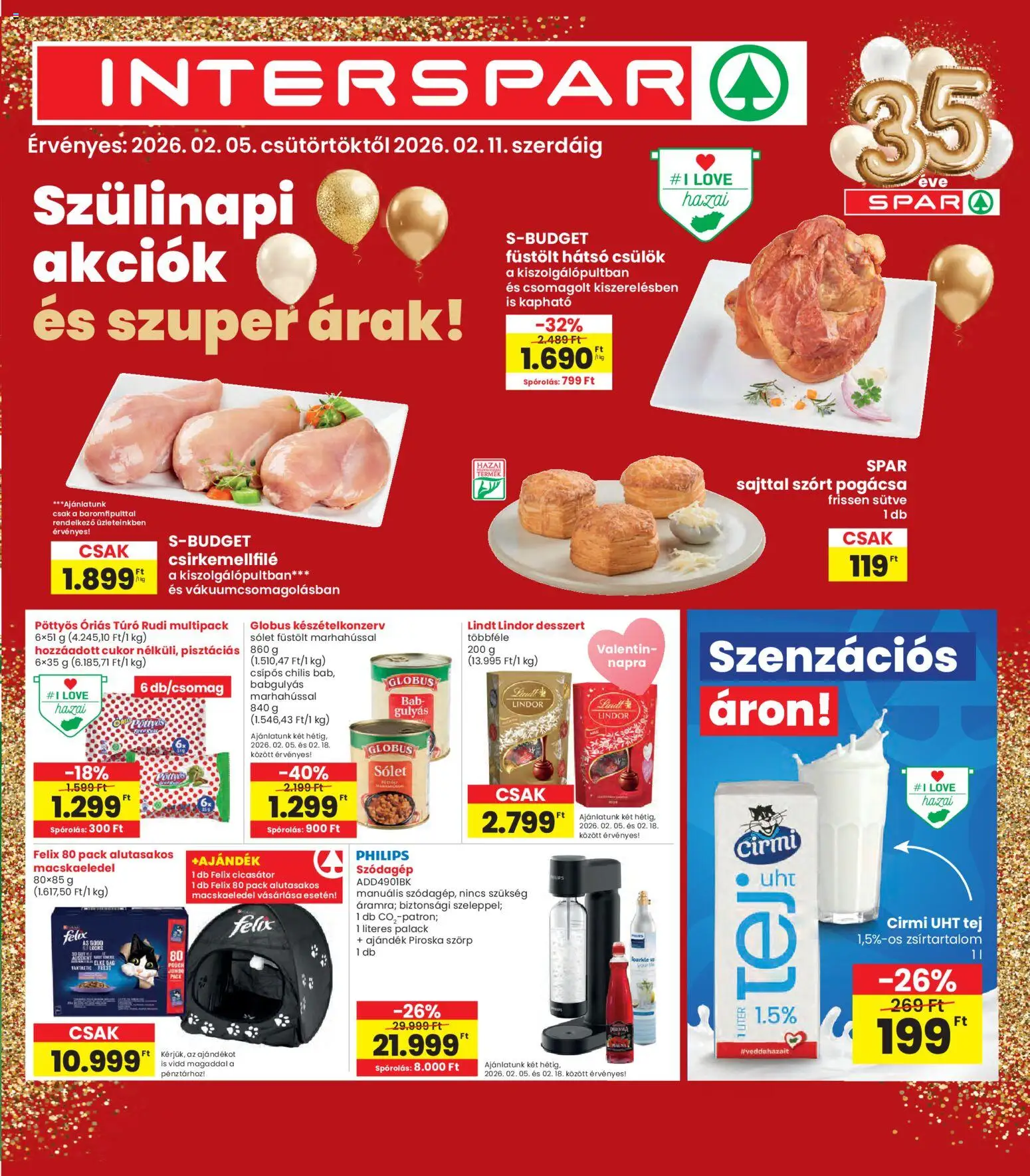 Interspar Akciós újság - 1oldal - érvényes 2026.02.05.-tól