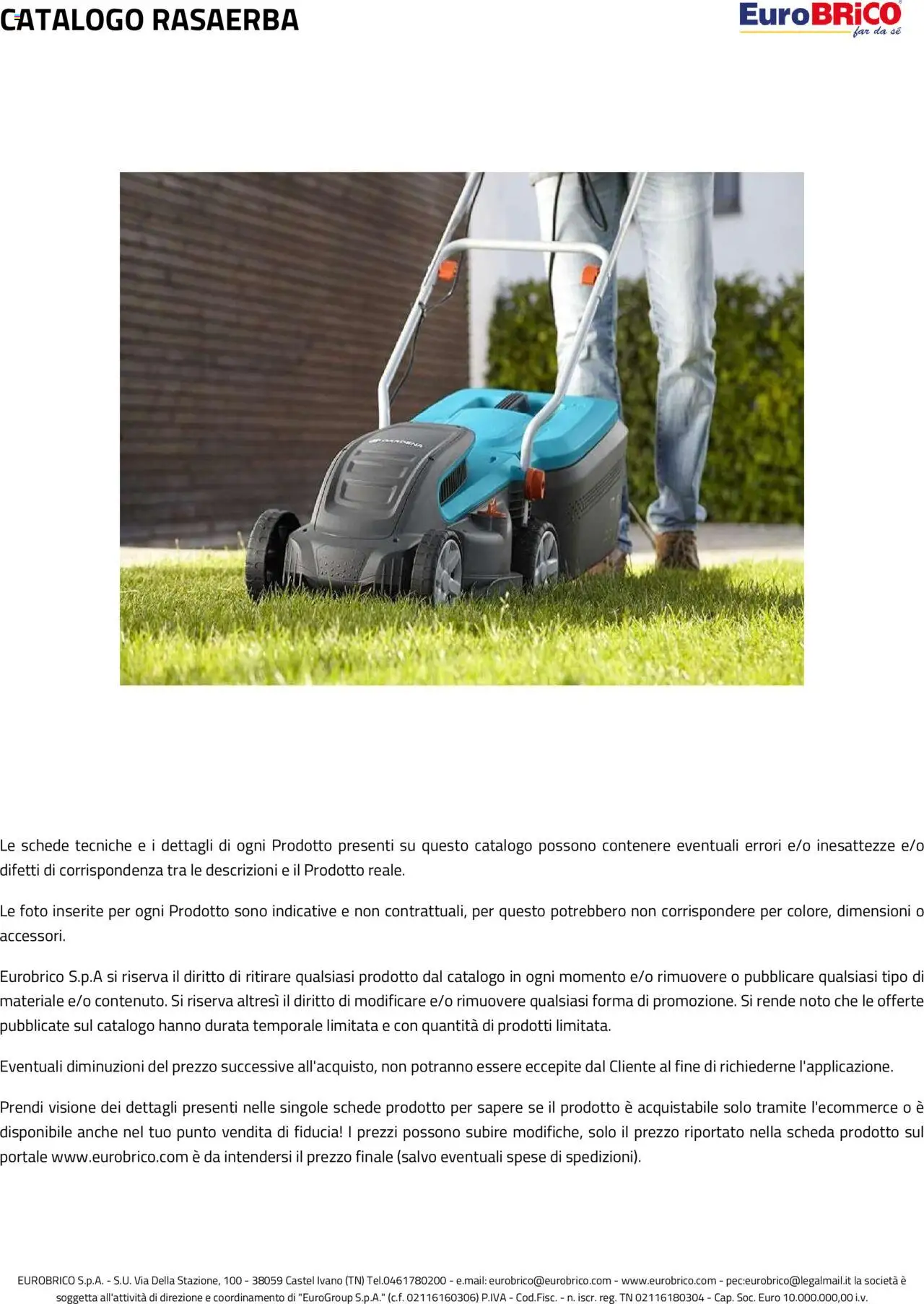 Eurobrico Rasaerba catalogo - pagina 47 - valido dal 23/07/2025