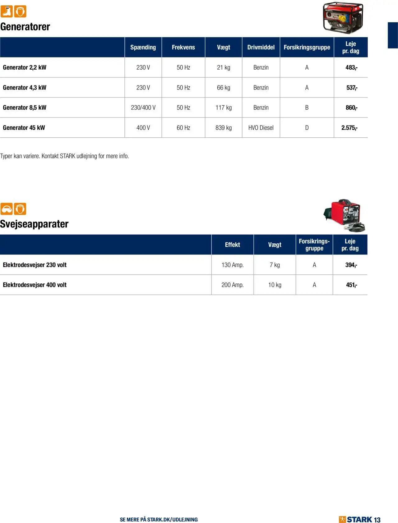 Stark - Udlejning - Kom og lej med os - side 13- gyldig fra 10/07/2025