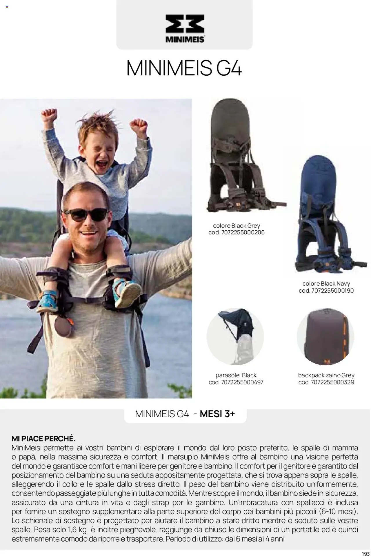 Catalogo Zaini e Marsupi Prenatal	 - pagina 4 - valido dal 01/01/2025