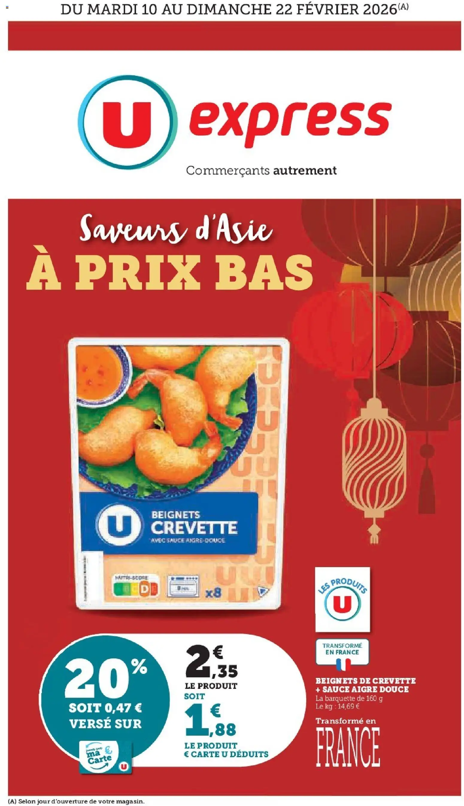 U Express catalogue - page 1 - valable à partir du 10/02/2026
