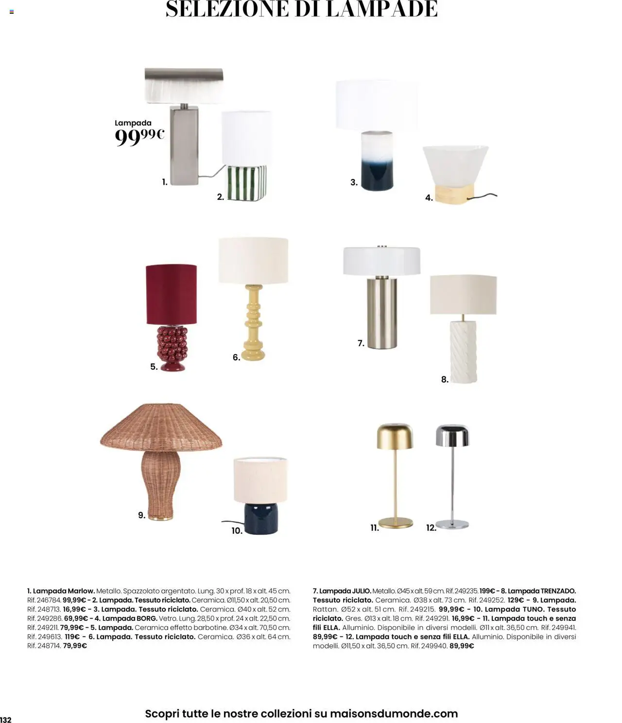 Volantino Maisons du Monde	 - pagina 132 - valido dal 27/08/2025