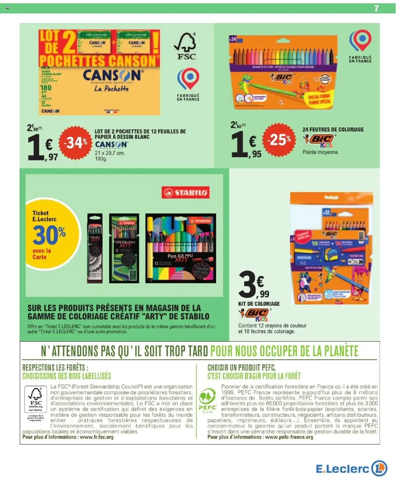 E.Leclerc catalogue semaine 29 - page 7 - valable à partir du 15/07/2025