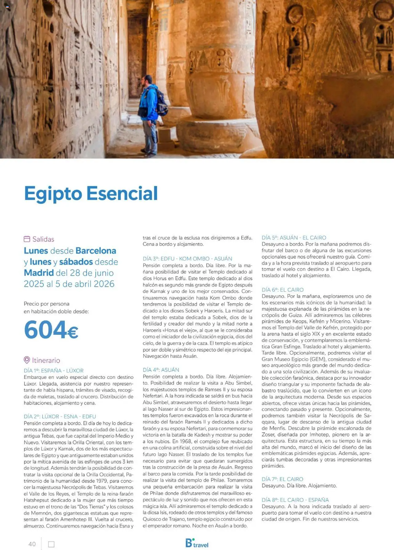 B the travel brand Egipto - Página de 40 - Válido desde 01/07/2025