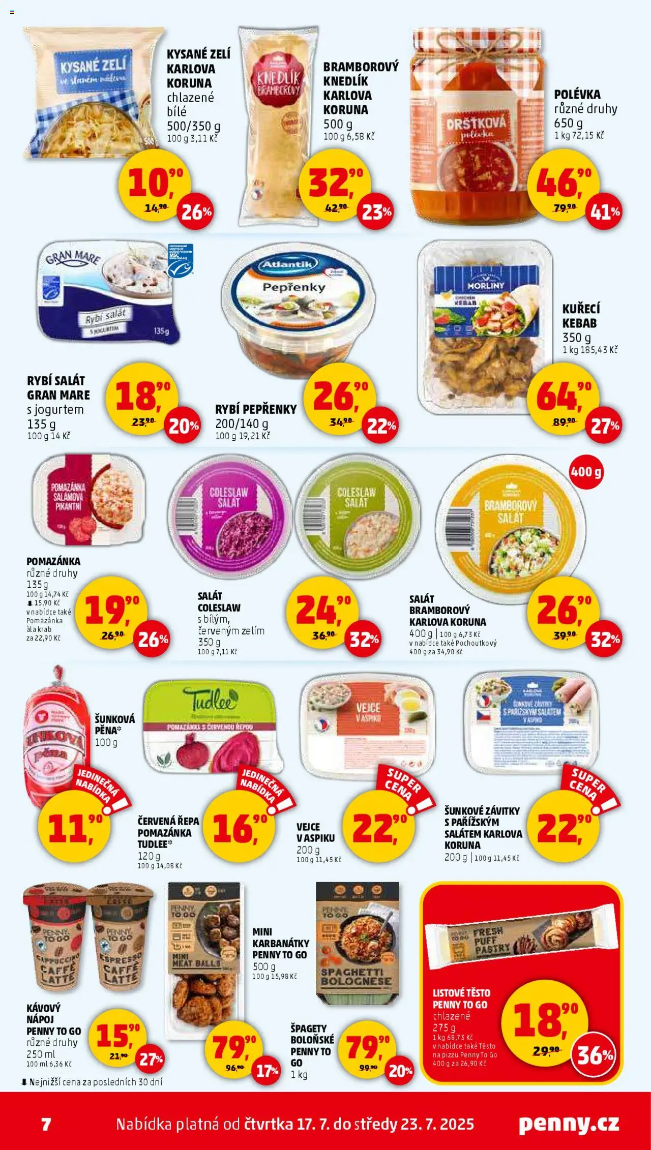 Penny Market leták - Čtvrtečník - strana 7- platný od 17.07.2025