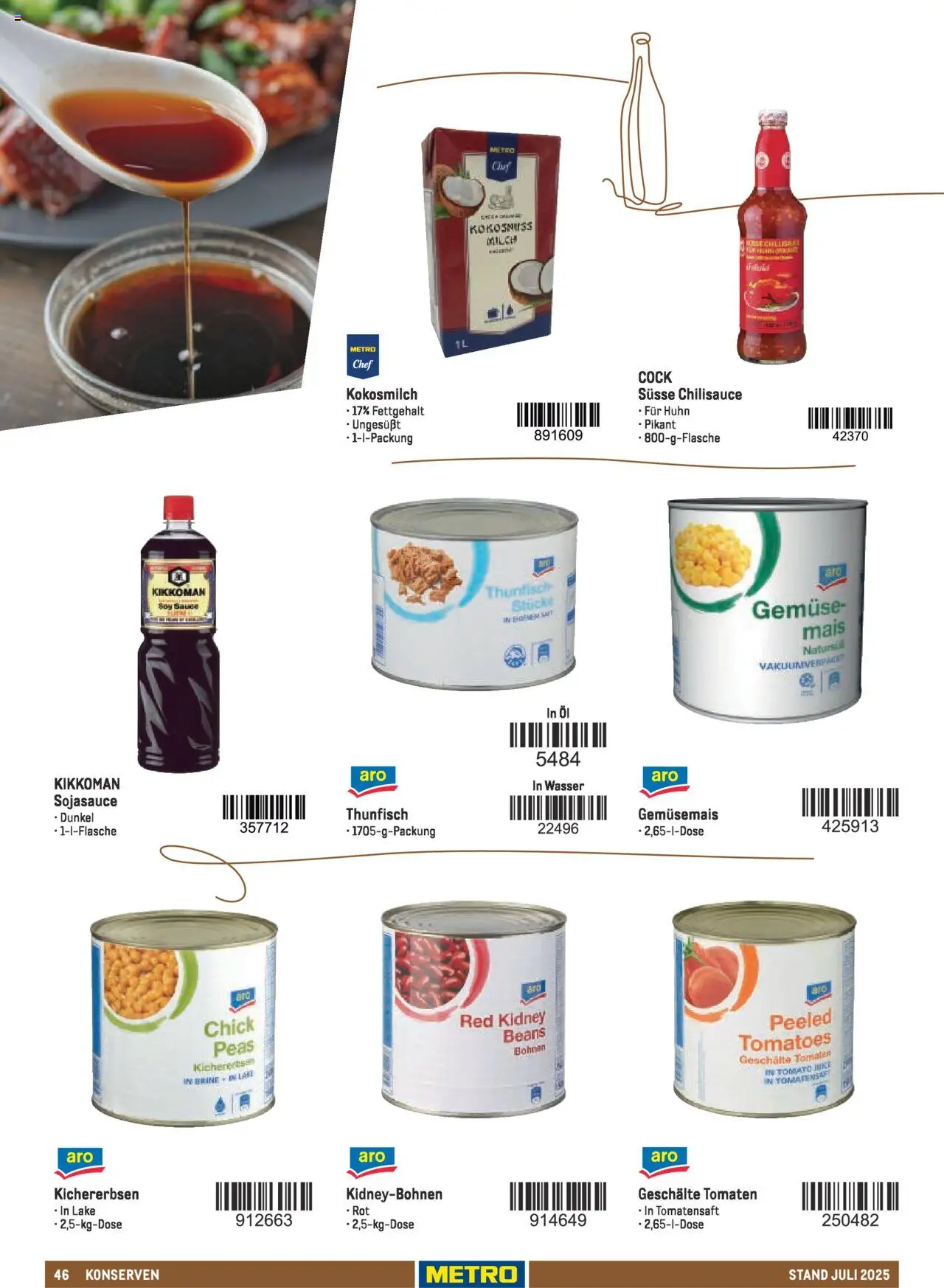 Metro - Sortimentskatalog Lieferservice - Seite 46 - gültig ab 31.07.2025