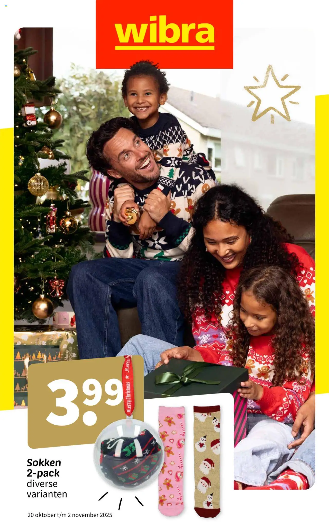 Wibra - folder week 43 kerst - pagina 1- geldig vanaf 20-10-2025