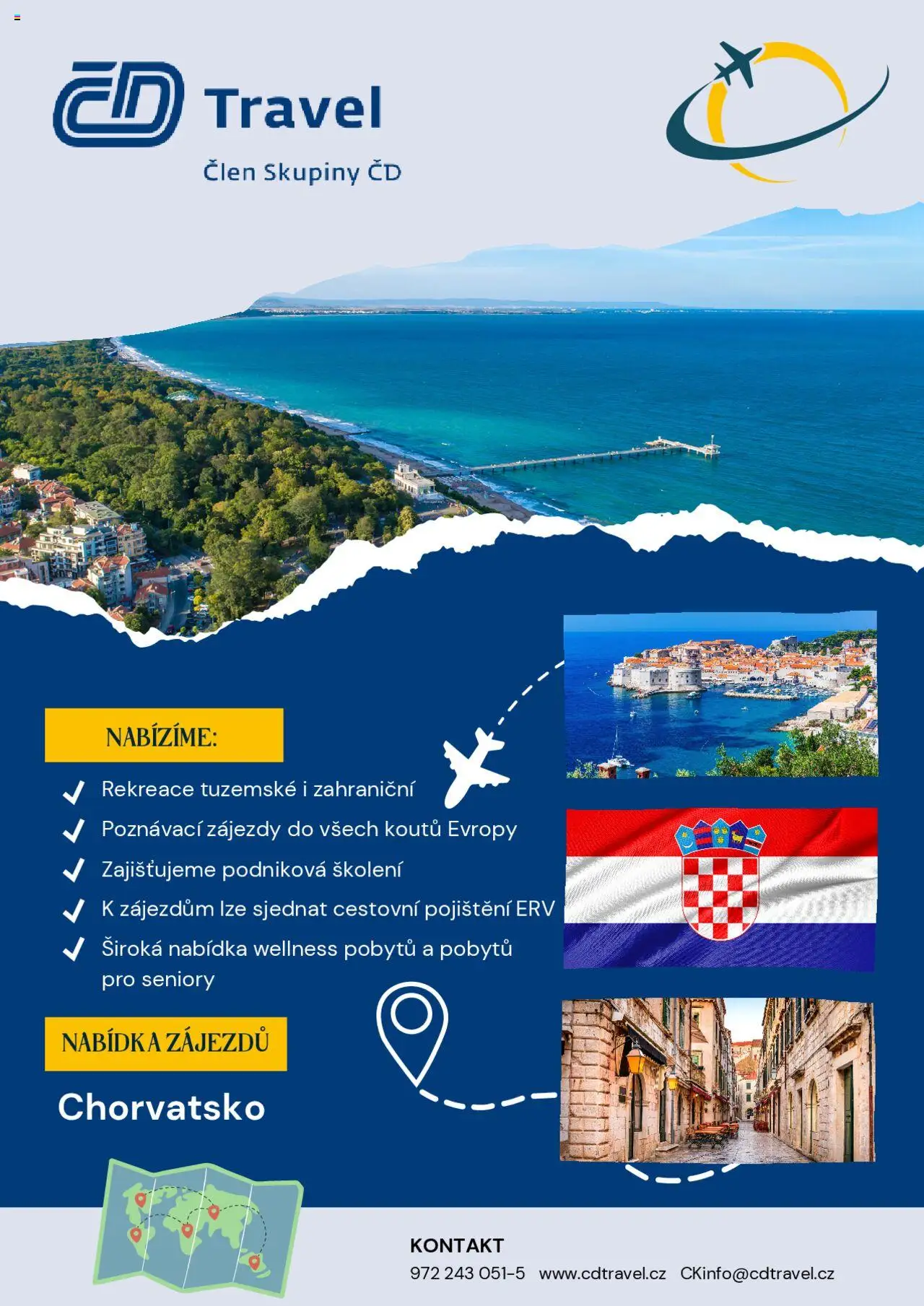 ČD Travel katalog Nabídka zájezdů - strana 1- platný od 06.08.2025