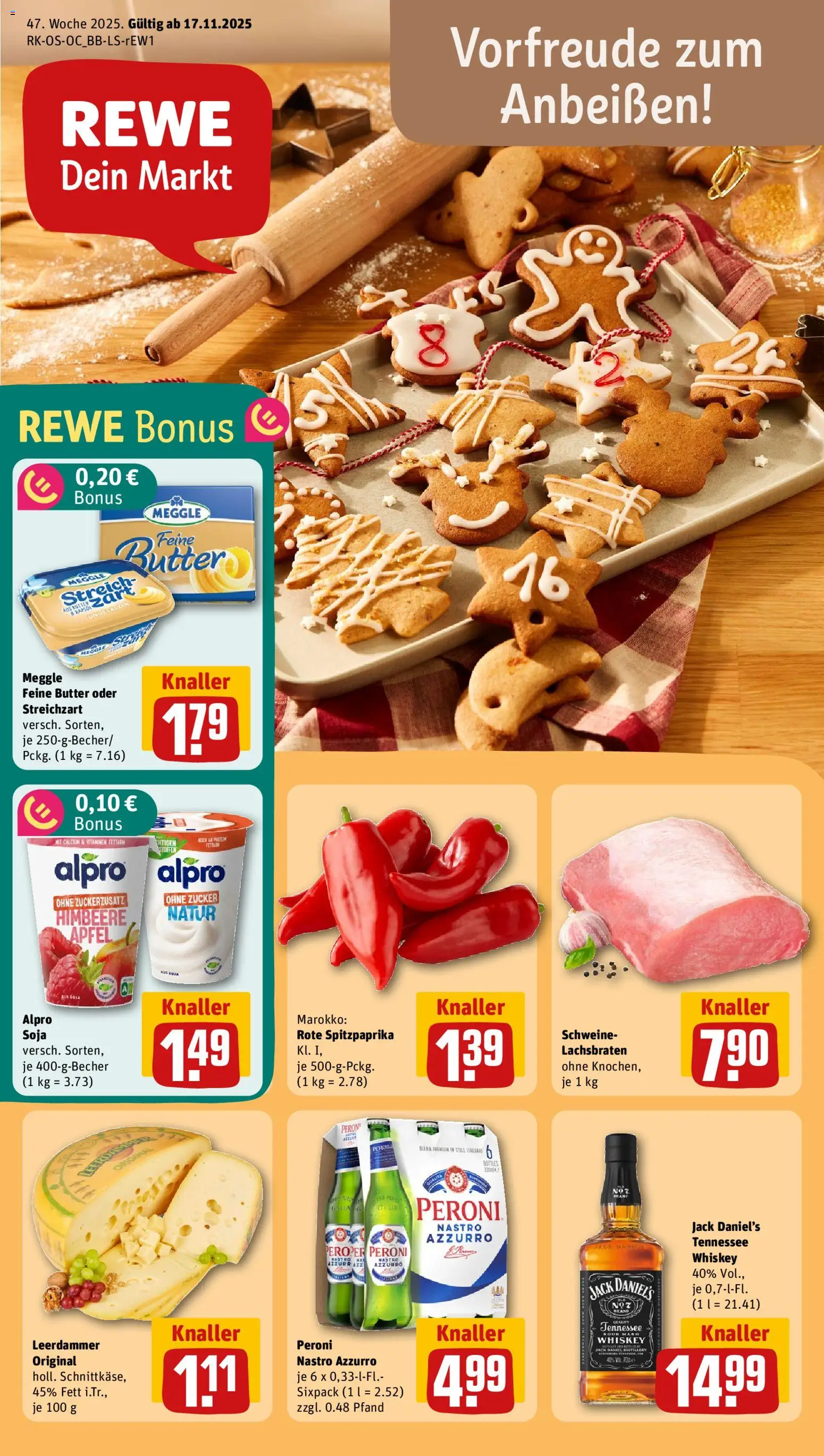 Rewe Prospekt 	 - Seite 1 - gültig ab 17.11.2025