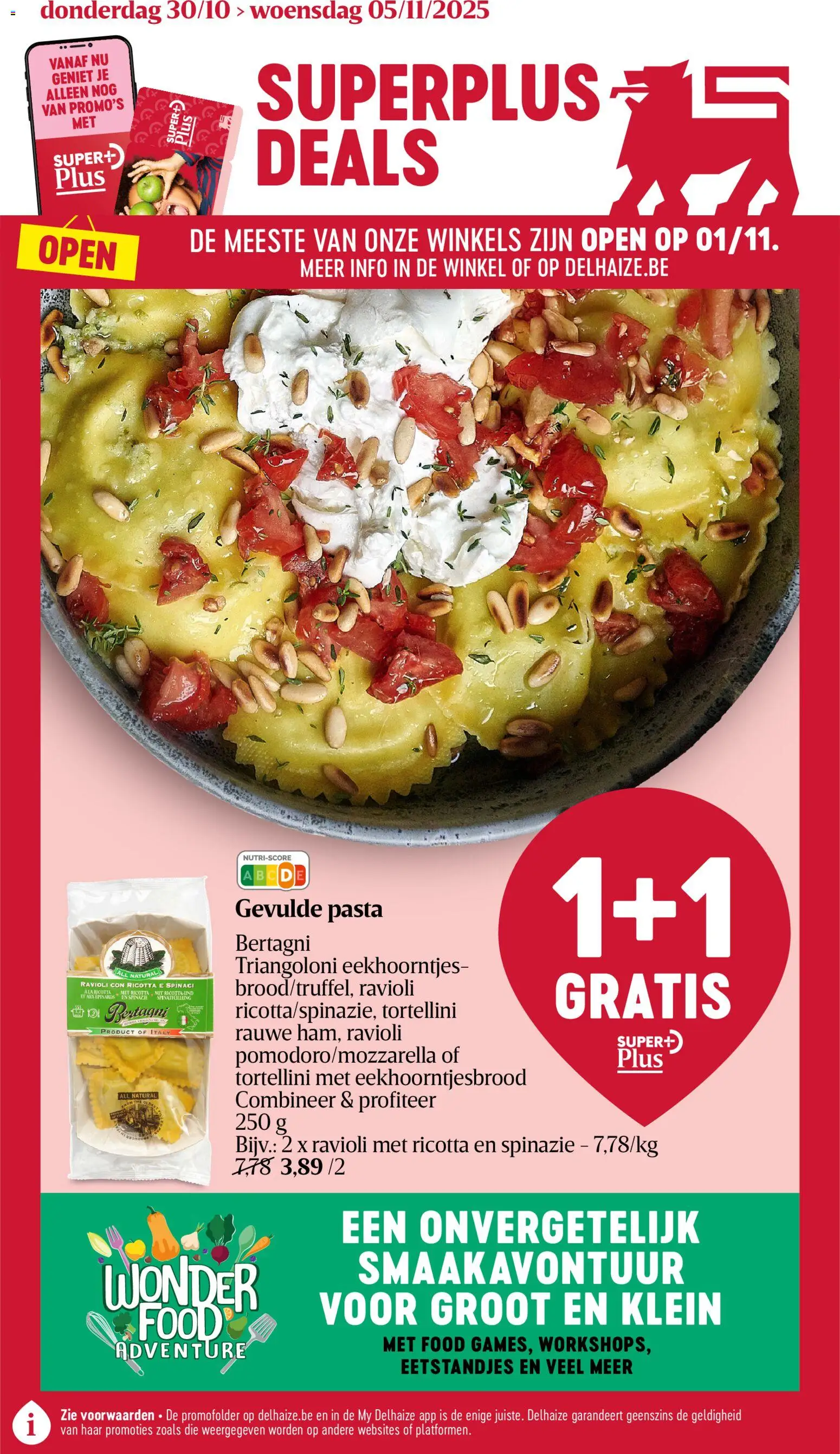 Delhaize folder week 44 - pagina 1- geldig vanaf 30/10/2025