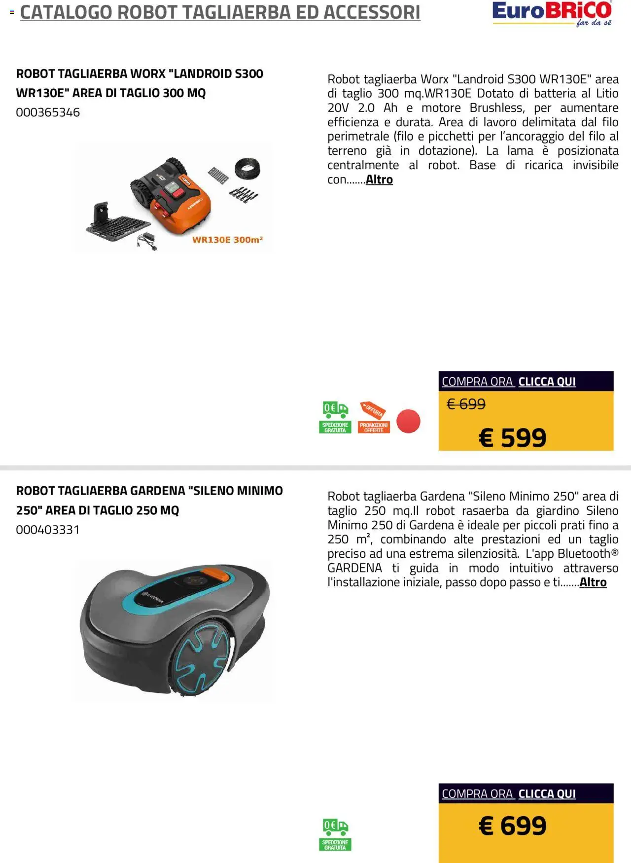 Eurobrico Robot Tagliaerba ed Accessori catalogo - pagina 3 - valido dal 23/07/2025
