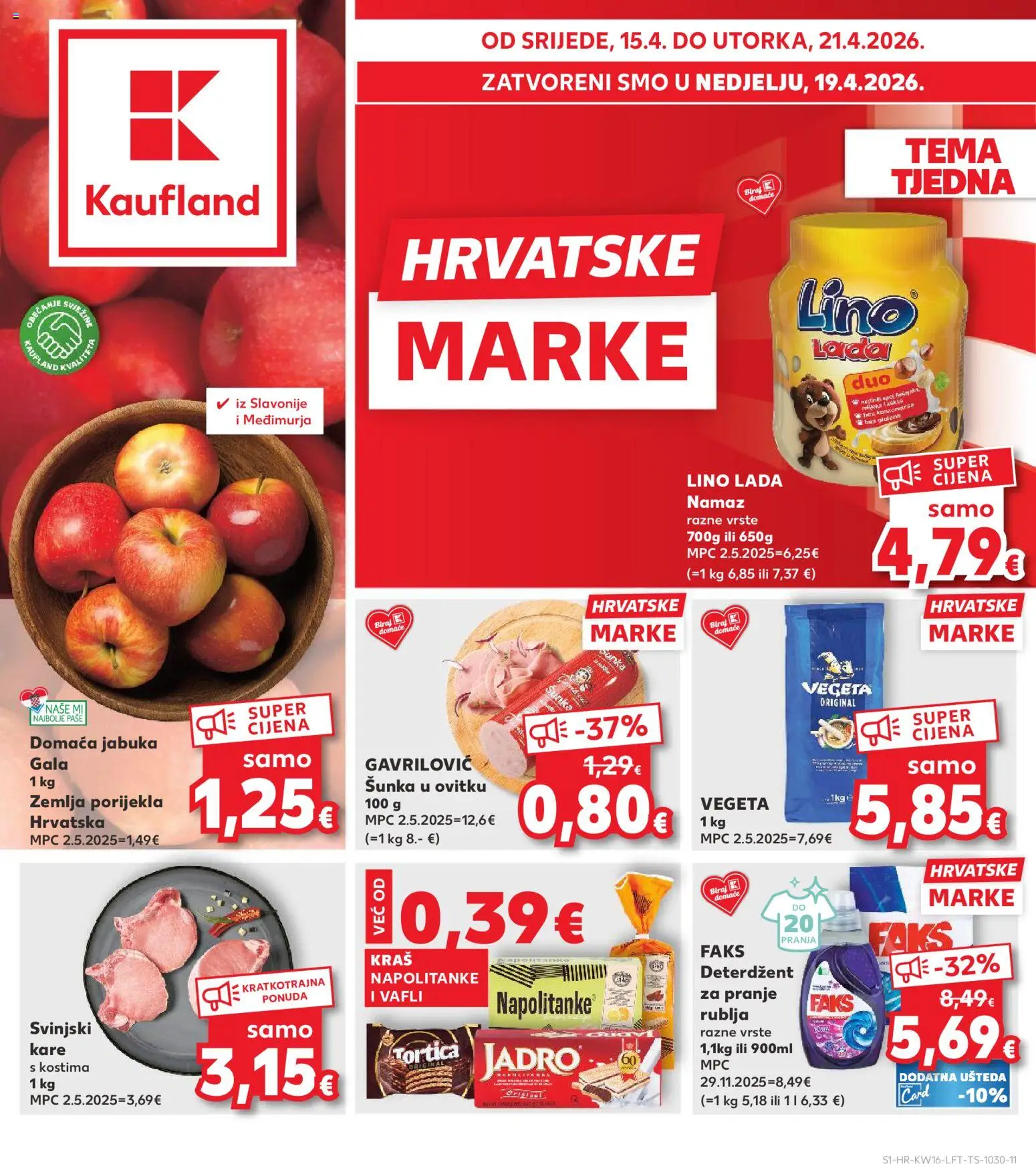Kaufland Katalog - stranica 1- važeći od 15.04.2026