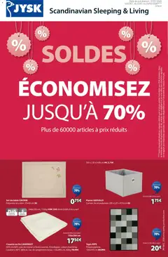 Aperçu Jysk Soldes économisez jusqu´à 70% valable à partir du 07/01/2026