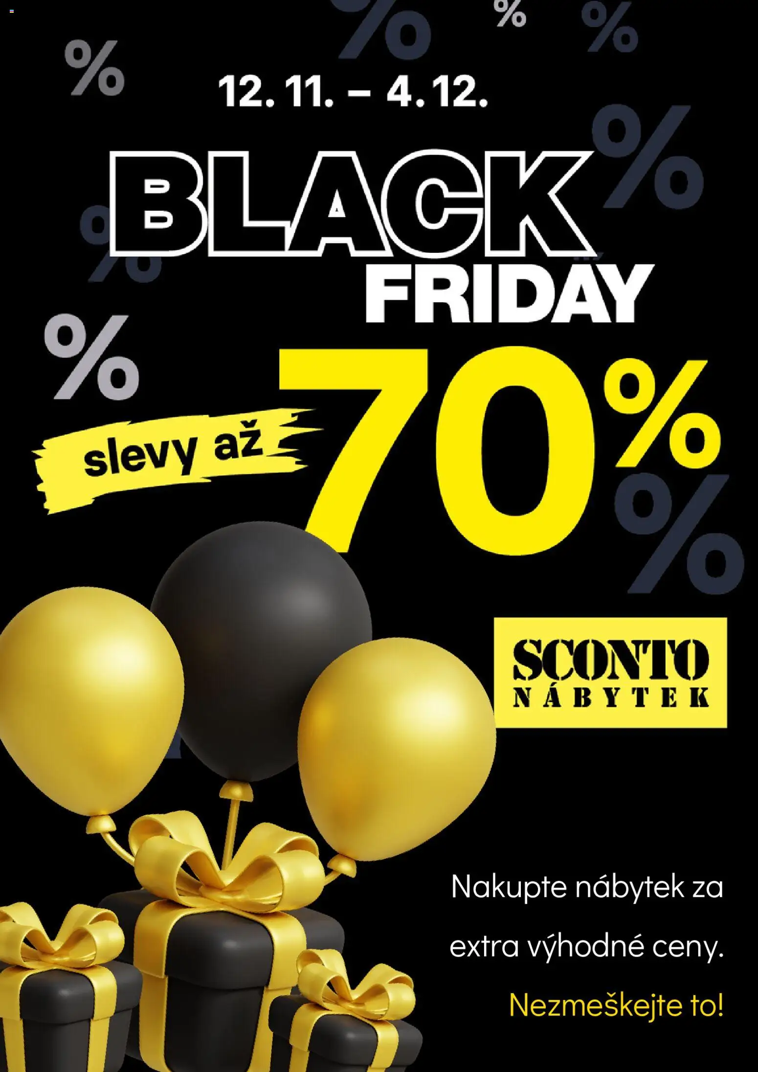 Sconto nábytek Black Friday - strana 1- platný od 12.11.2025