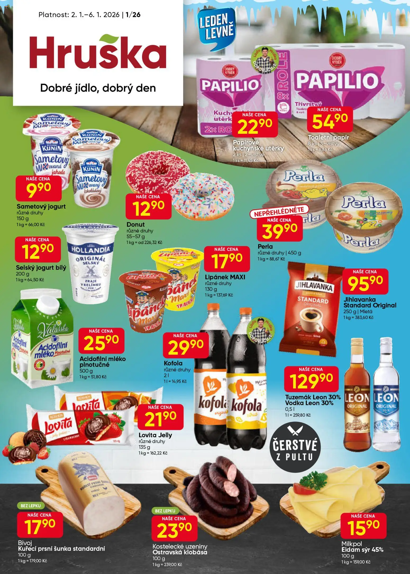 Hruška leták - strana 1- platný od 01.01.2026