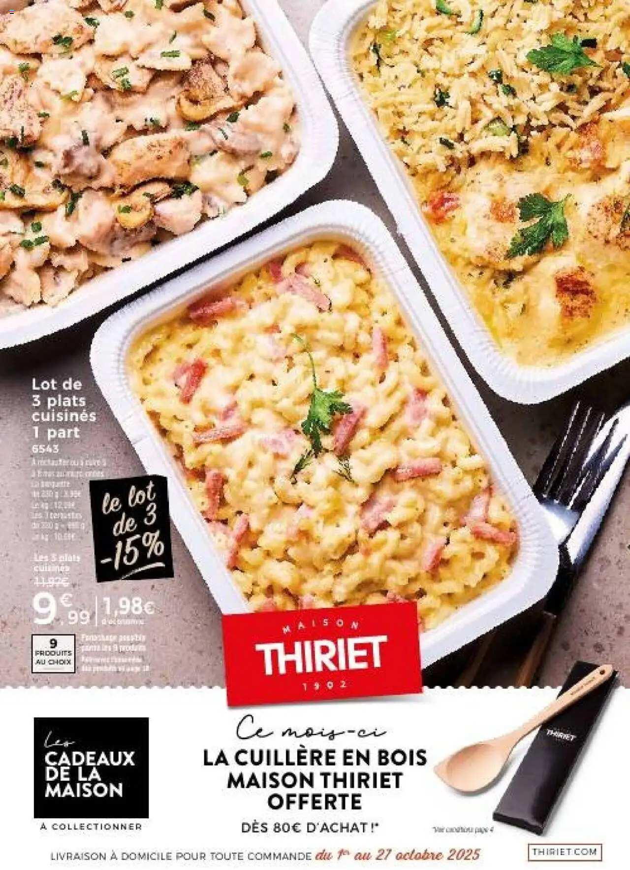 Thiriet Catalogue livraison à domicile  - page 1 - valable à partir du 01/10/2025