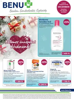 Előnézet BENU Gyógyszertárak Akciós újság érvényes 2025.12.01.-tól