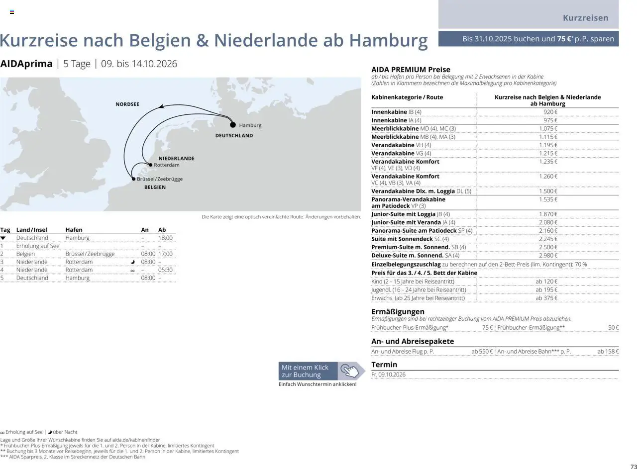Aida Sommer 2026 - Seite 73 - gültig ab 01.03.2026