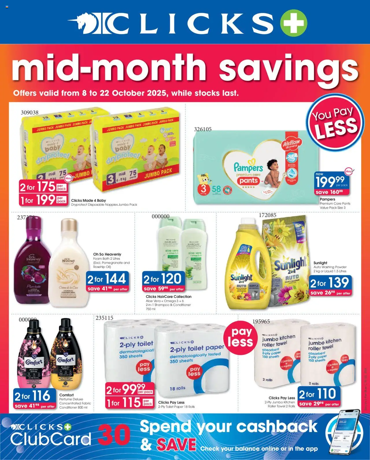 Clicks Specials - page 1- valid from 08/10/2025
