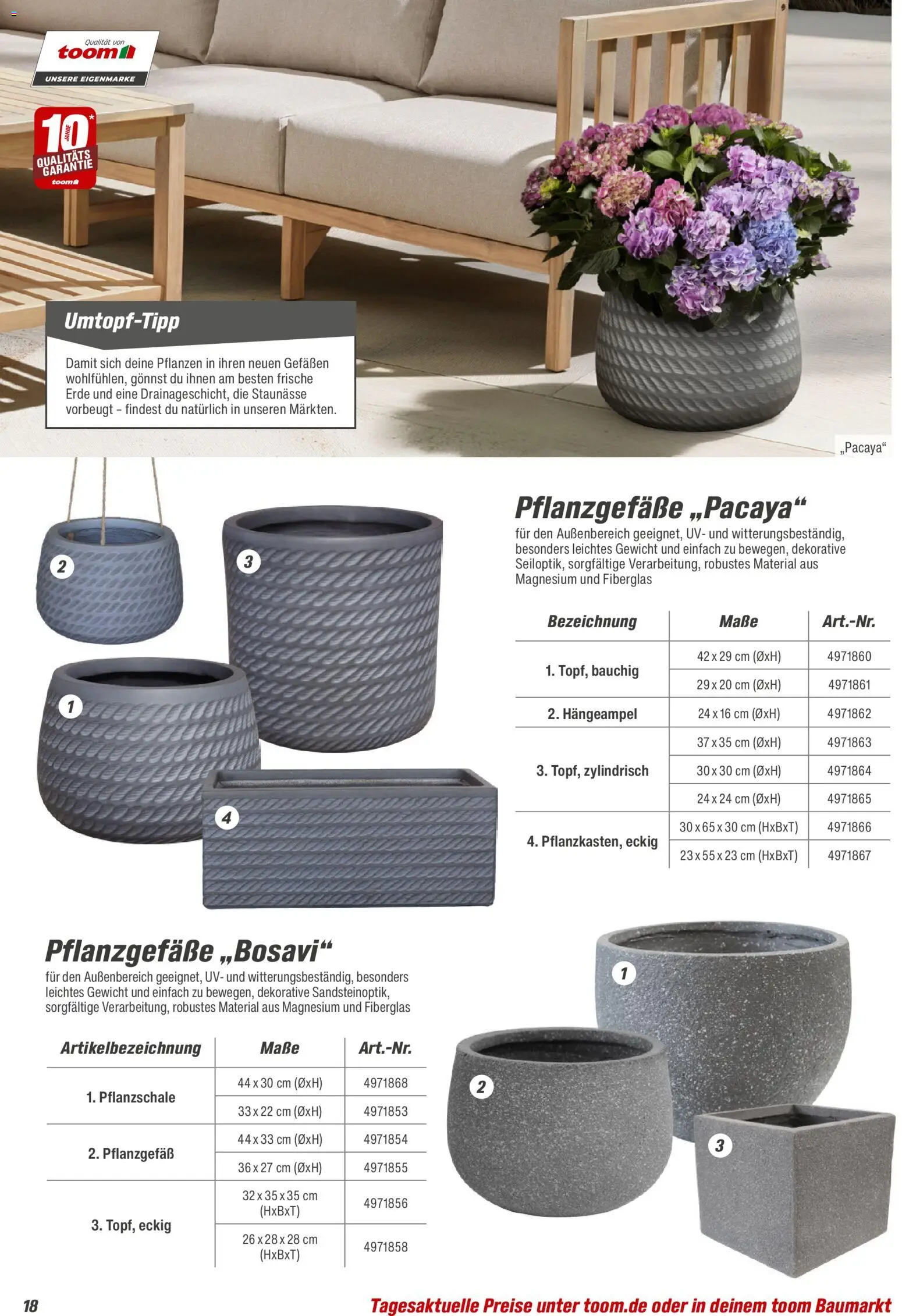 Toom Baumarkt Gewächshäuser & Anzucht 2026 - Seite 18 - gültig ab 01.01.2026