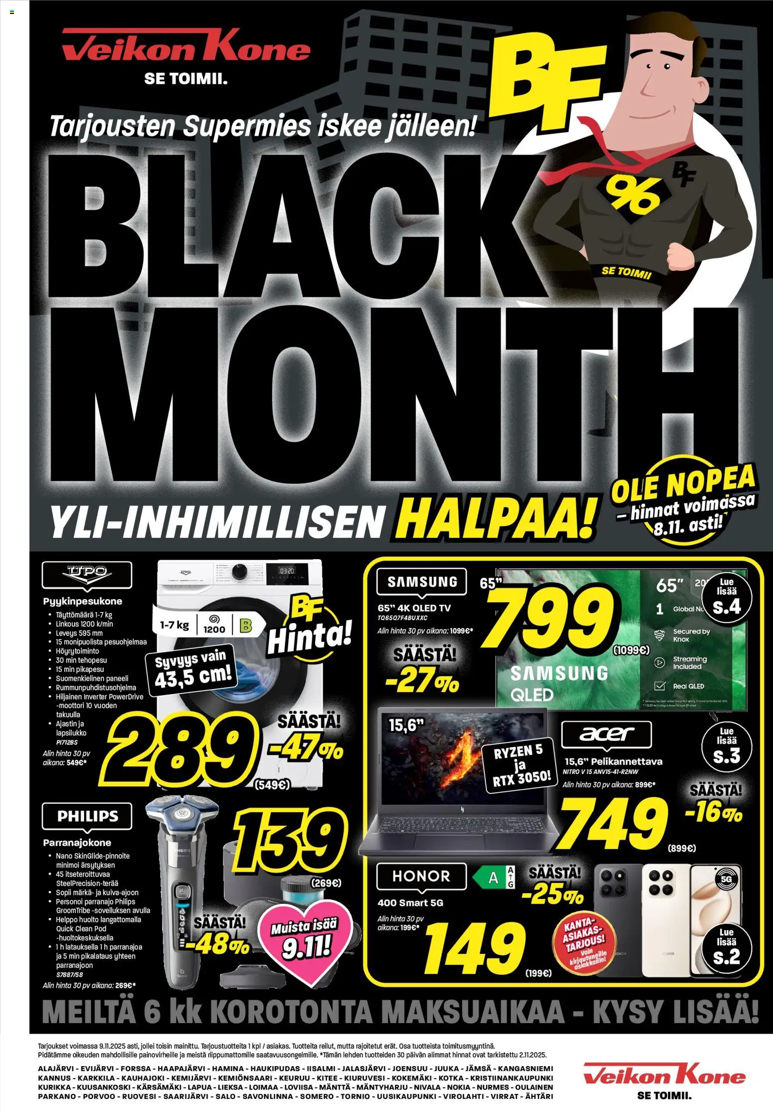 Veikon Kone - Black Friday - sivu 1- voimassa alkaen 03/11/2025