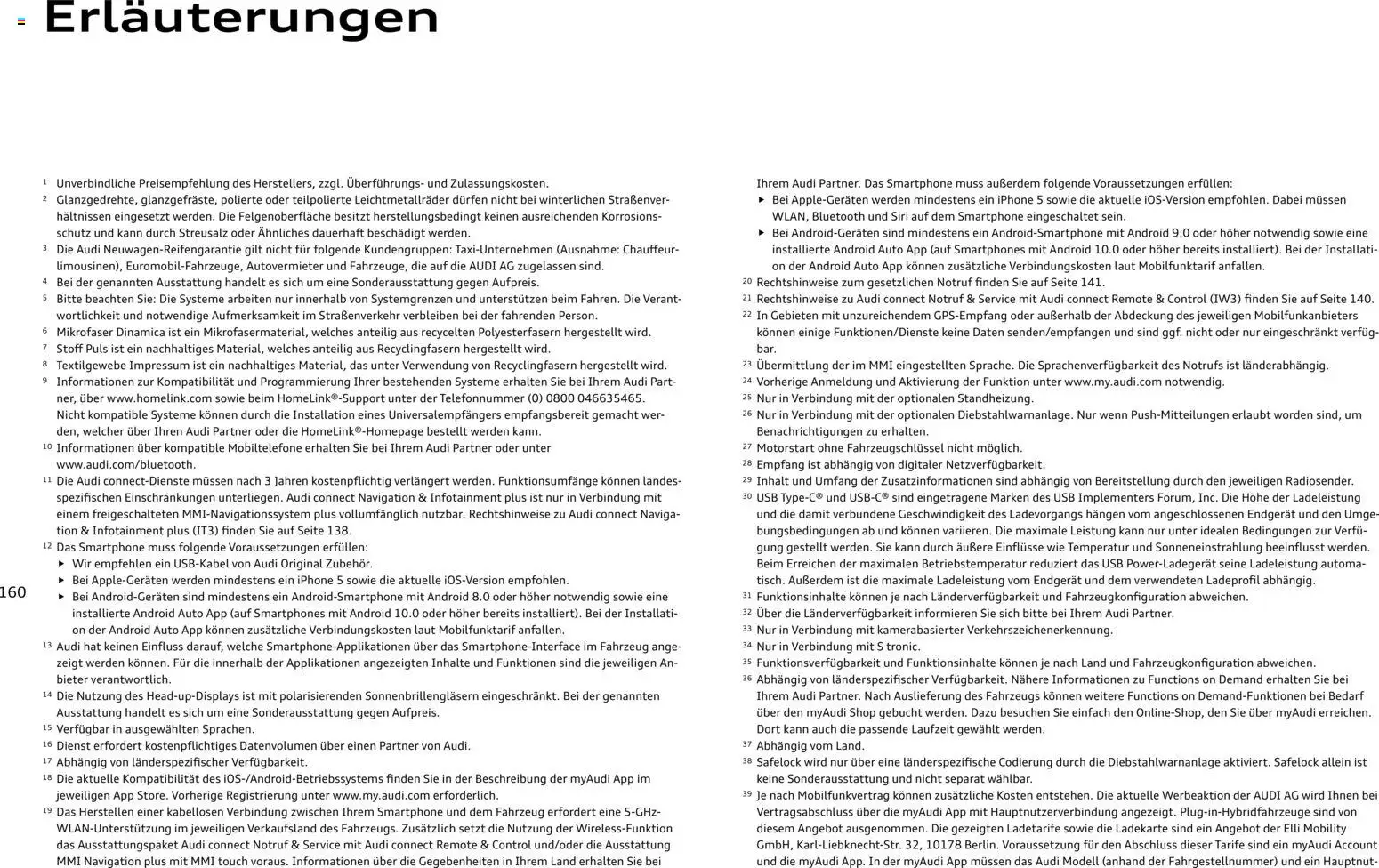 Audi A3 - Seite 160 - gültig ab 28.10.2025
