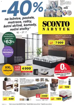 Náhled Sconto nábytek leták platný od 16.07.2025