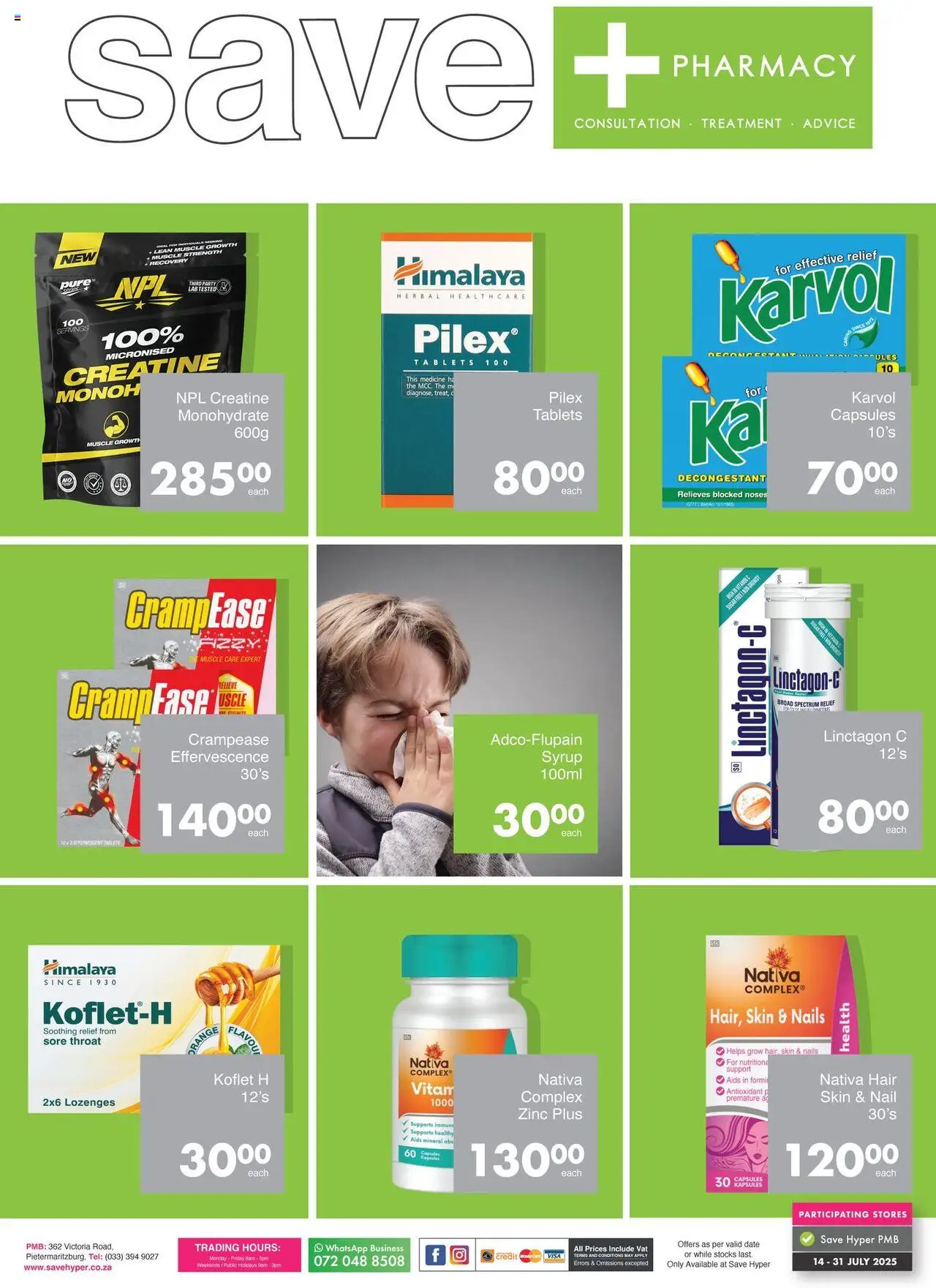 Save Pharmacy Specials - page 2- valid from 14/07/2025