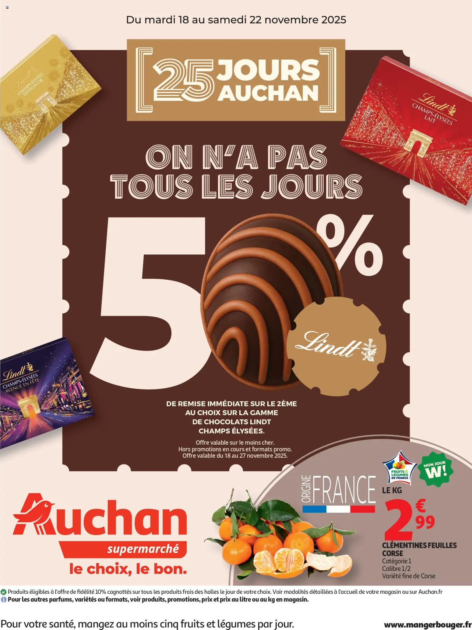 Auchan - 25 JOURS AUCHAN, et encore plus de promos dans votre super ! - pagina 1- geldig vanaf 18/11/2025