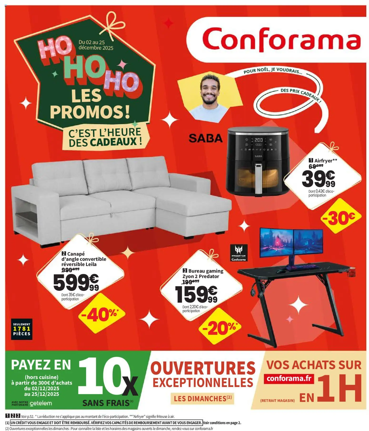 Conforama catalogue ho ho ho - page 1 - valable à partir du 02/12/2025