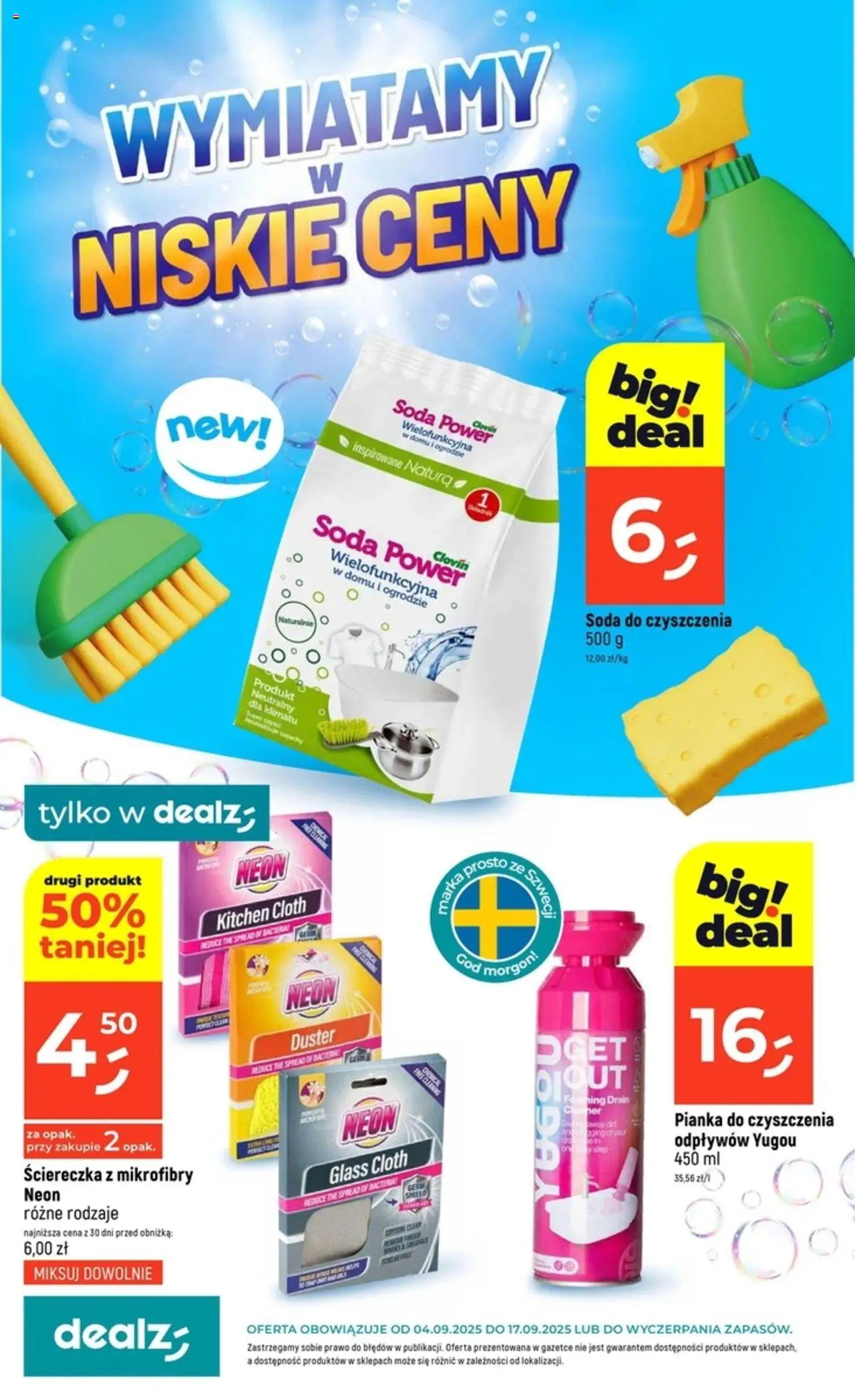Dealz Gazetka - Wymiatamy w niskie ceny - strona 1- ważny od 04.09.2025