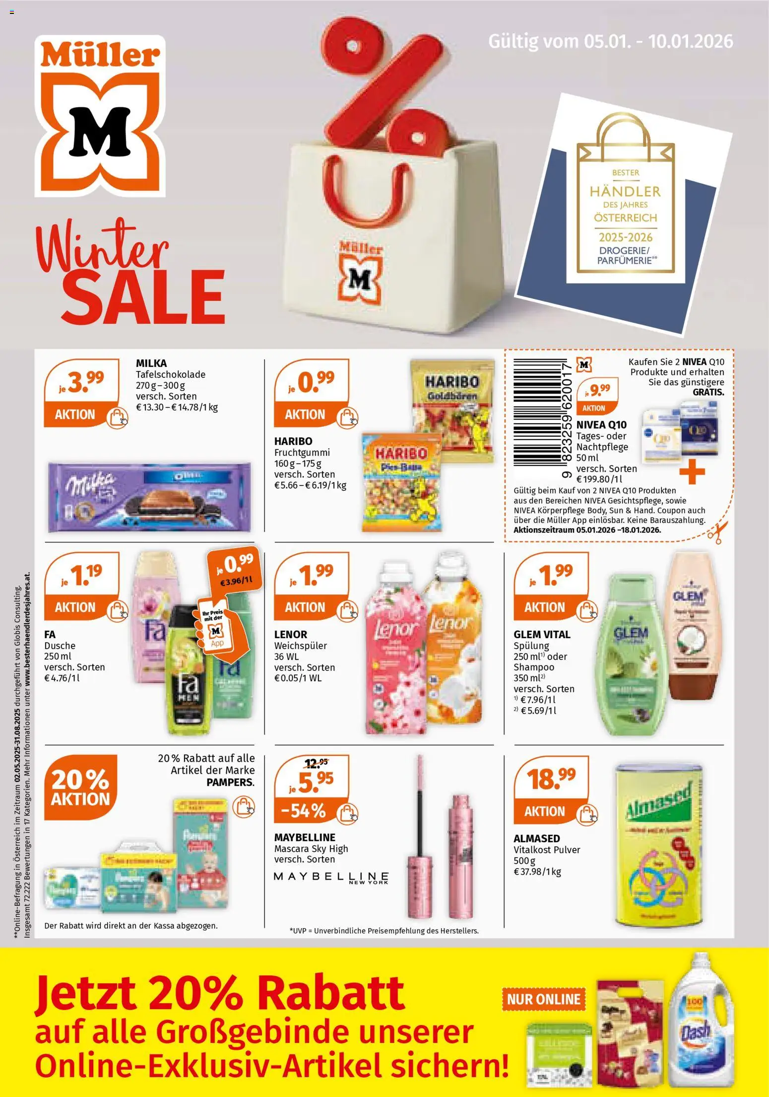 Müller Flugblatt - Seite 1- gültig ab 05.01.2026