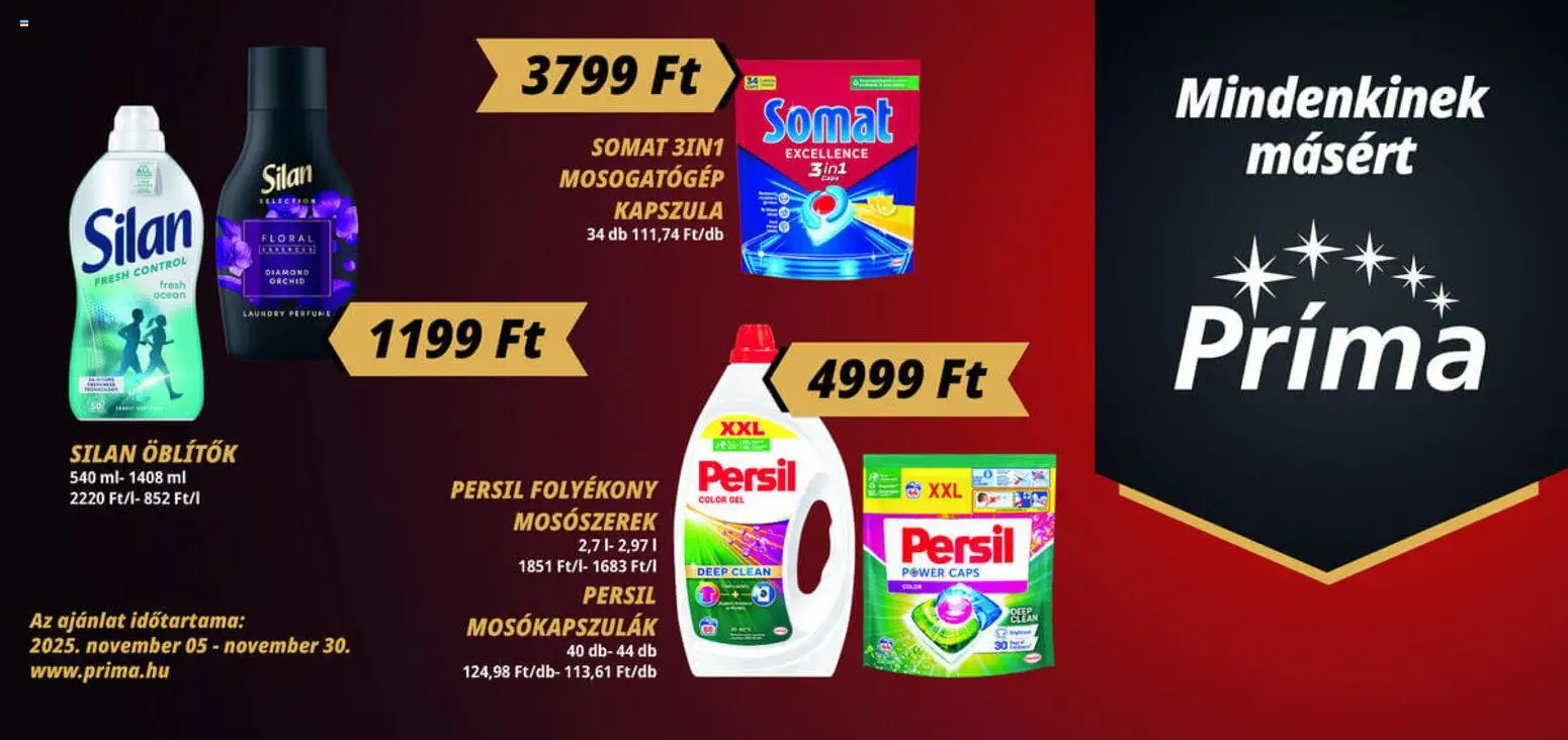 CBA Príma - Óriásplakátok - 1oldal - érvényes 2025.11.05.-tól