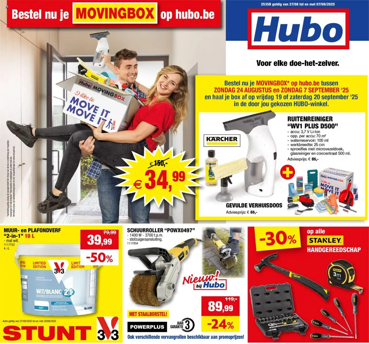 Hubo folder - pagina 1- geldig vanaf 27/08/2025