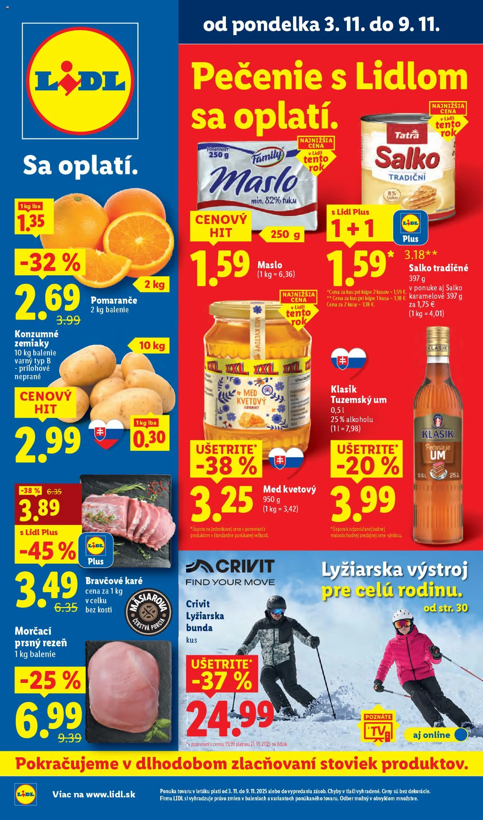 Lidl leták - strana 1- platný od 03.11.2025