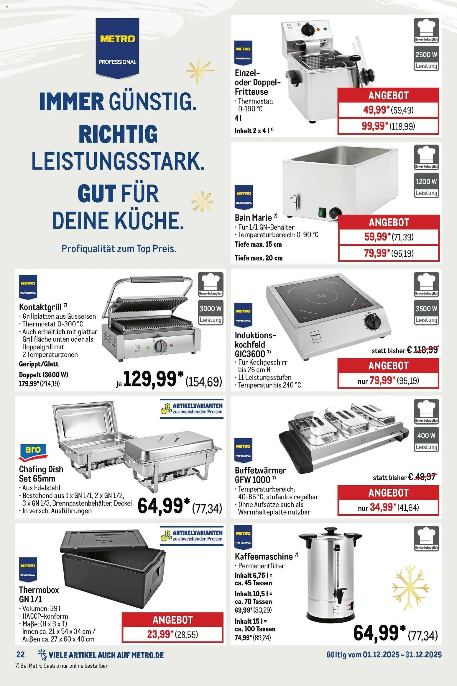 Metro Monats-Menü - Seite 22 - gültig ab 01.12.2025