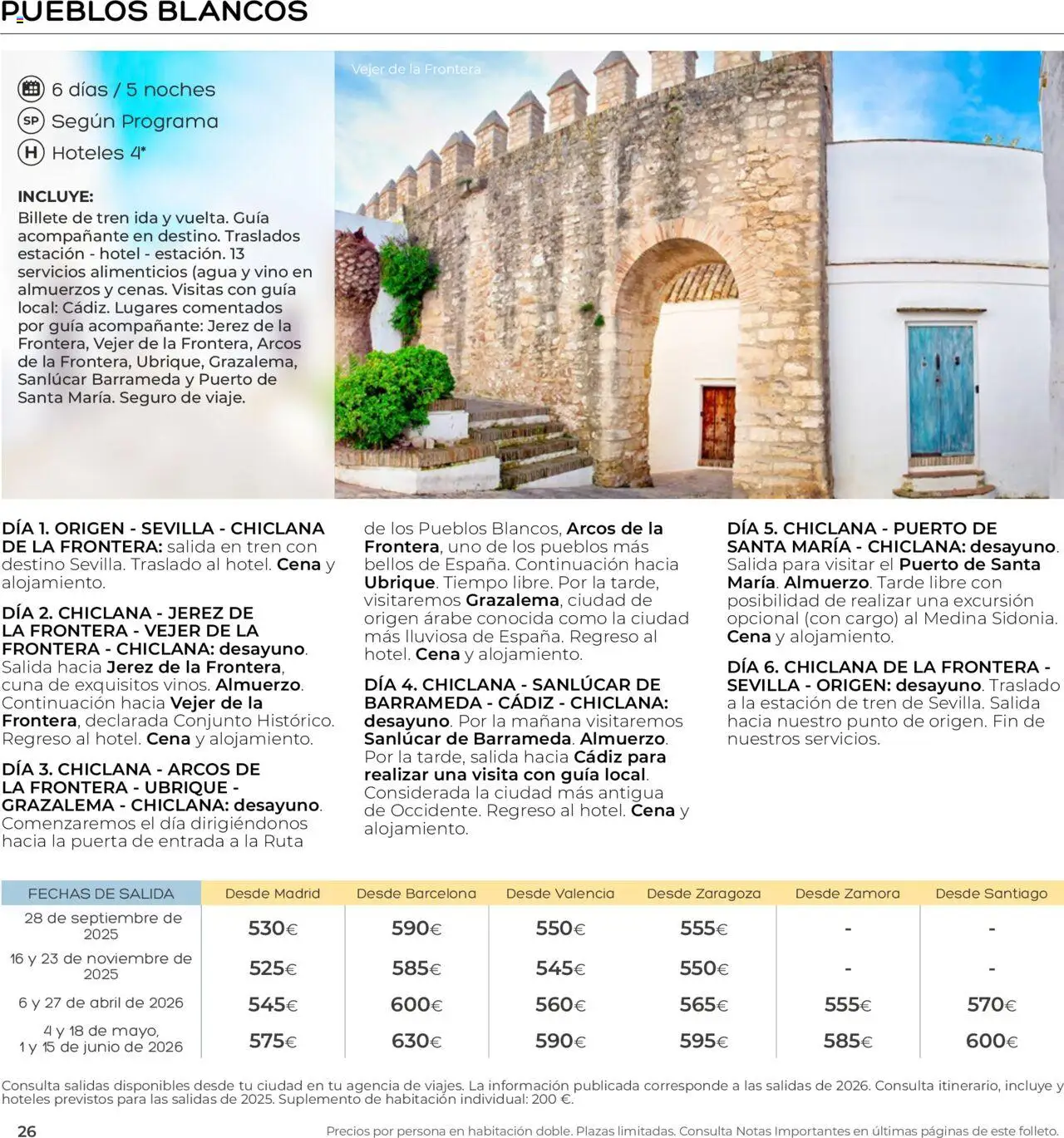 Viajes El Corte Inglés - Club de Vacaciones - Vacaciones Económicas Personalizado - Página de 26 - Válido desde 01/09/2025