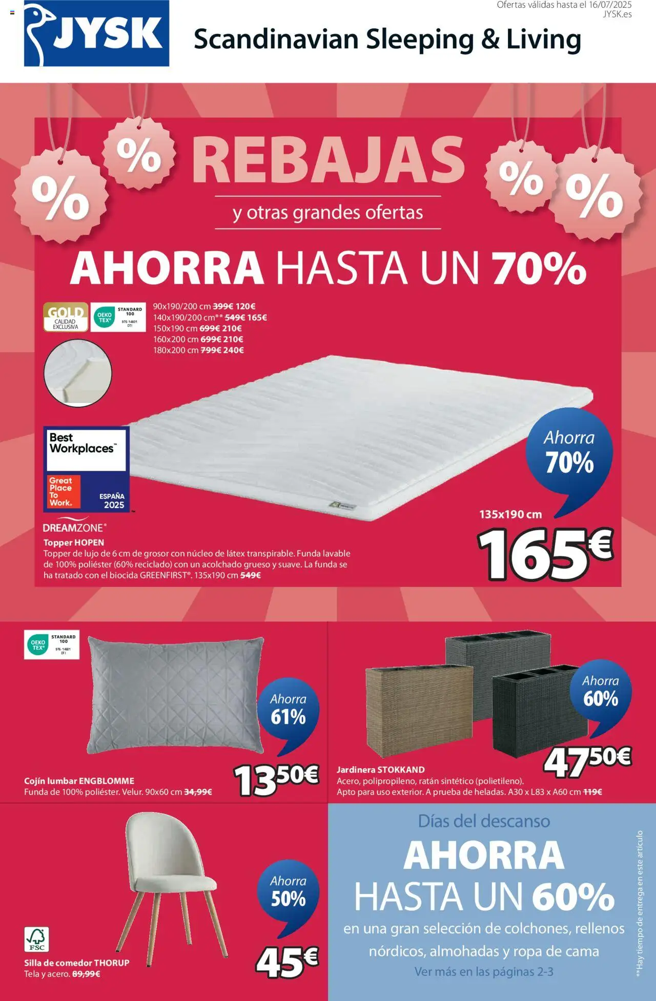 JYSK - Grandes ofertas - Página de 1 - Válido desde 03/07/2025