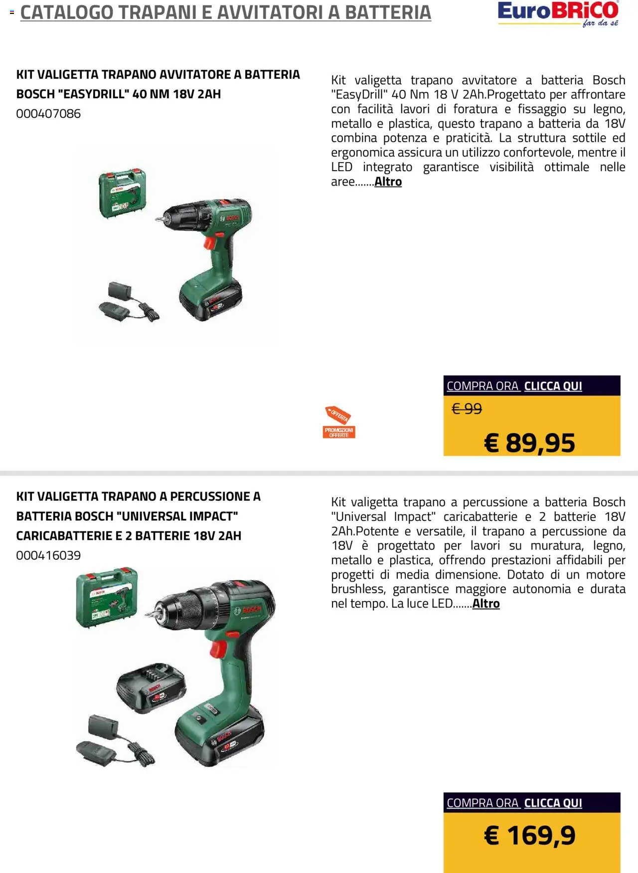 Eurobrico Trapani e Avvitatori a Batteria catalogo - pagina 22 - valido dal 23/07/2025