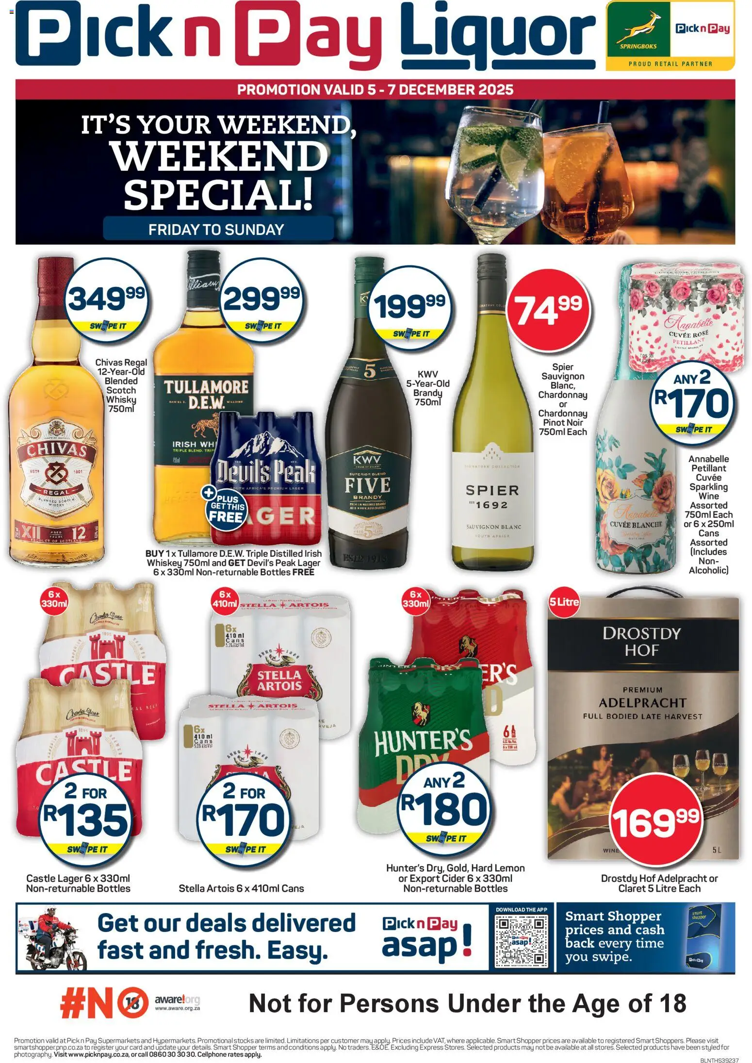 Pick n Pay - Liquor Weekend Specials - page 1- valid from 05/12/2025