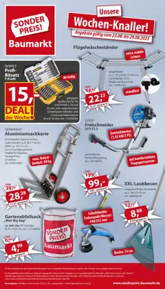 Vorschau Sonderpreis Baumarkt Prospekt 	 gültig ab 23.08.2025