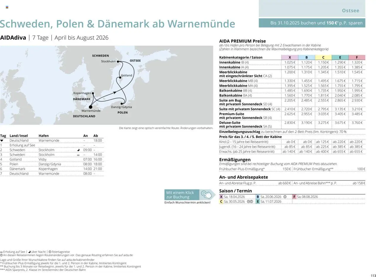 Aida Sommer 2026 - Seite 113 - gültig ab 01.03.2026