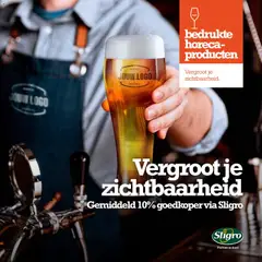 Sligro - Brochure bedrukte horeca producten  geldig vanaf 27/10/2025