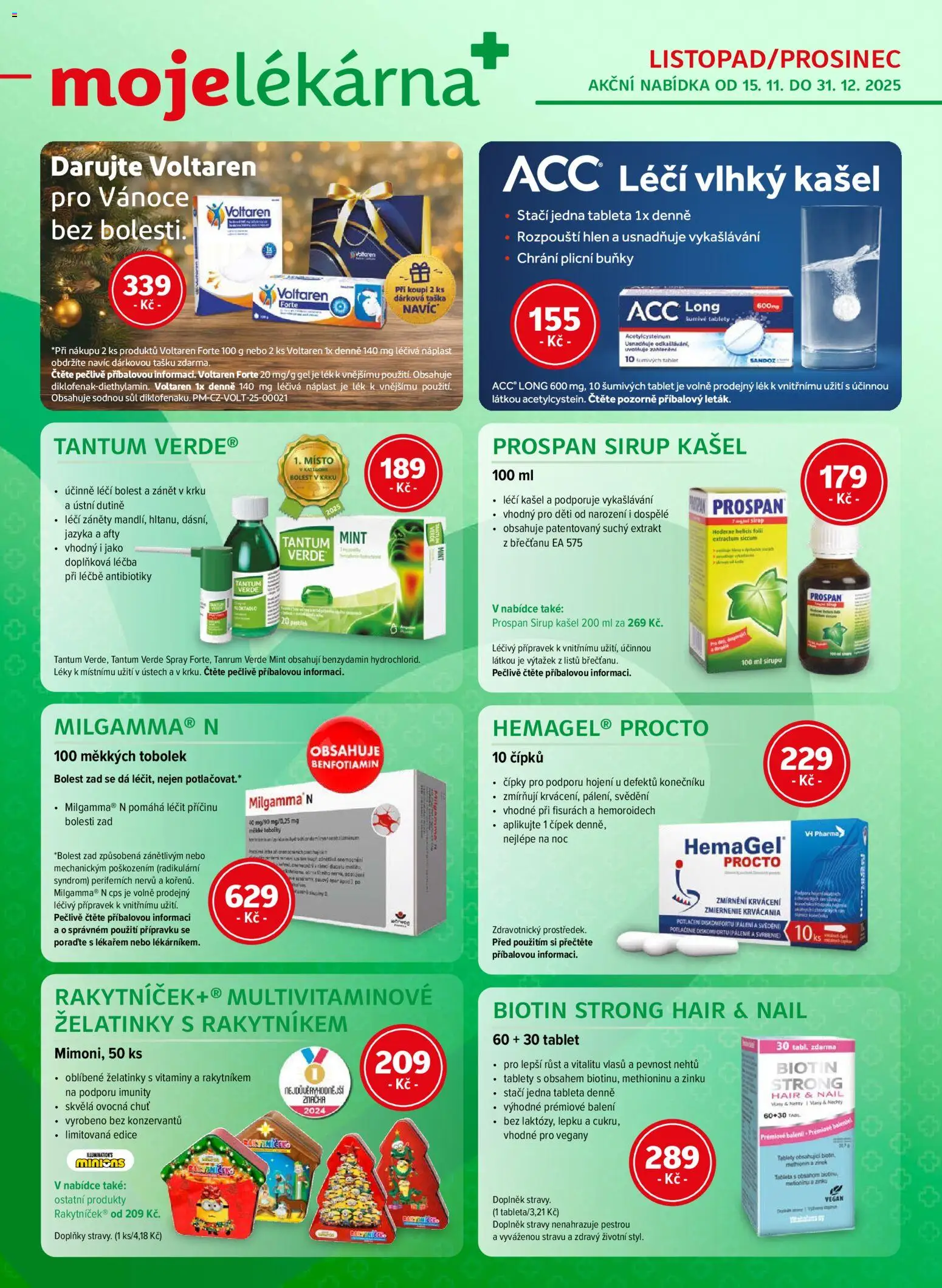 Moje lékárna leták - strana 1- platný od 15.11.2025